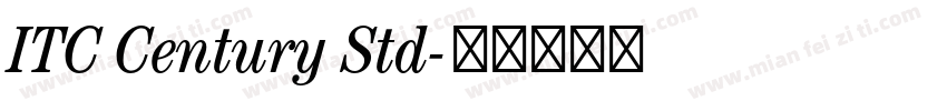 ITC Century Std字体转换